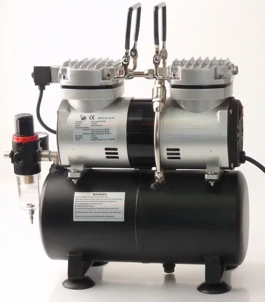 Airbrush Kit With Mini Compressor - For AS196 Mini Airbrush Compressor Kit