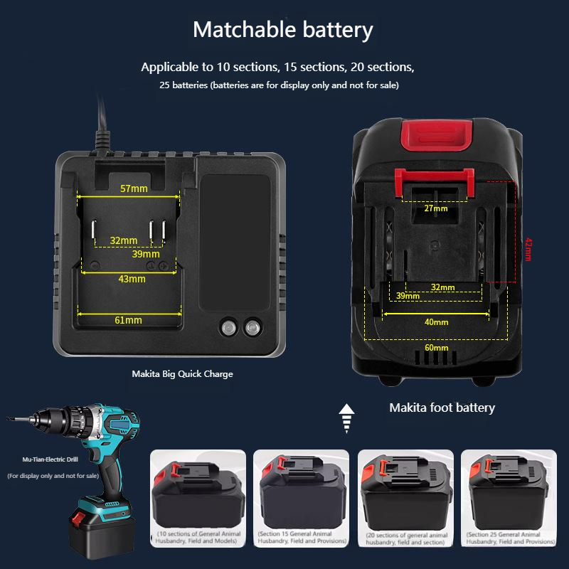 EU US 18V 21V Charger For Maki - Brushless Cordless Electric Drill 18V 评论和价格