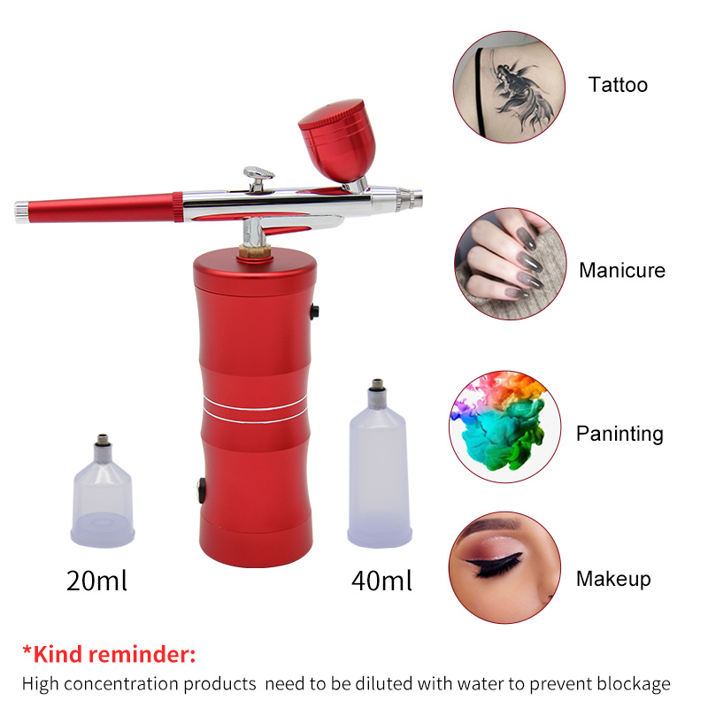 Mini Airbrush Nano Oxygen Pres - Airbrush Kit With Mini Compressor 评论和价格