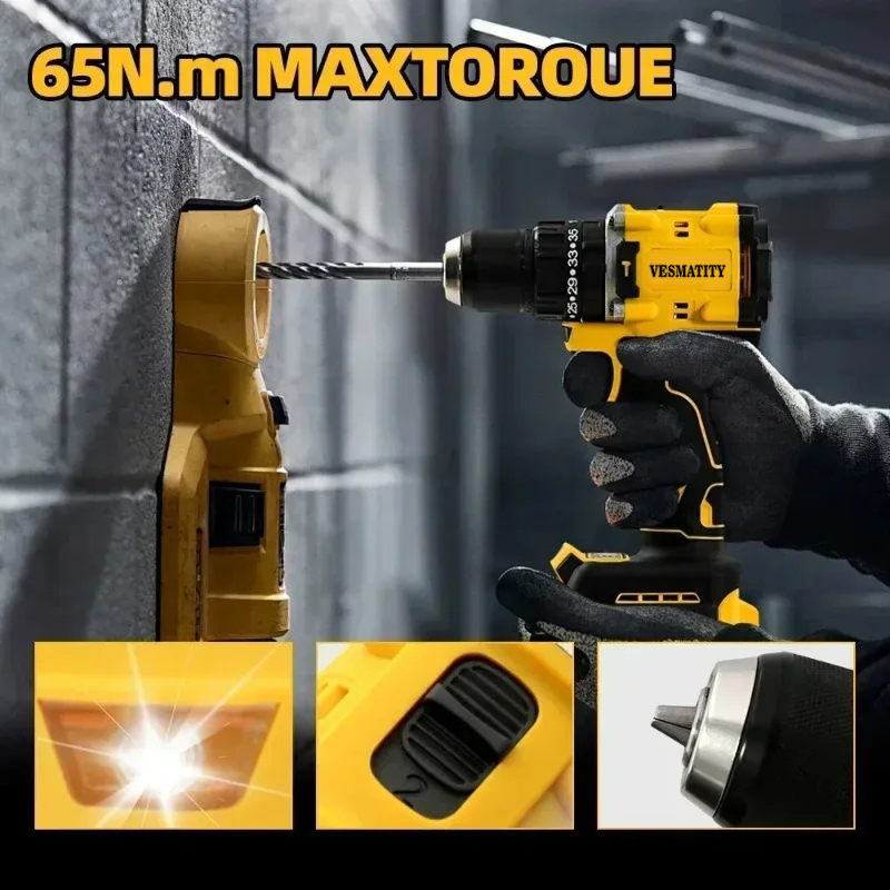 DCD805 Brushless Impact Drill  - Brushless Cordless Electric Drill 18V 评论和价格