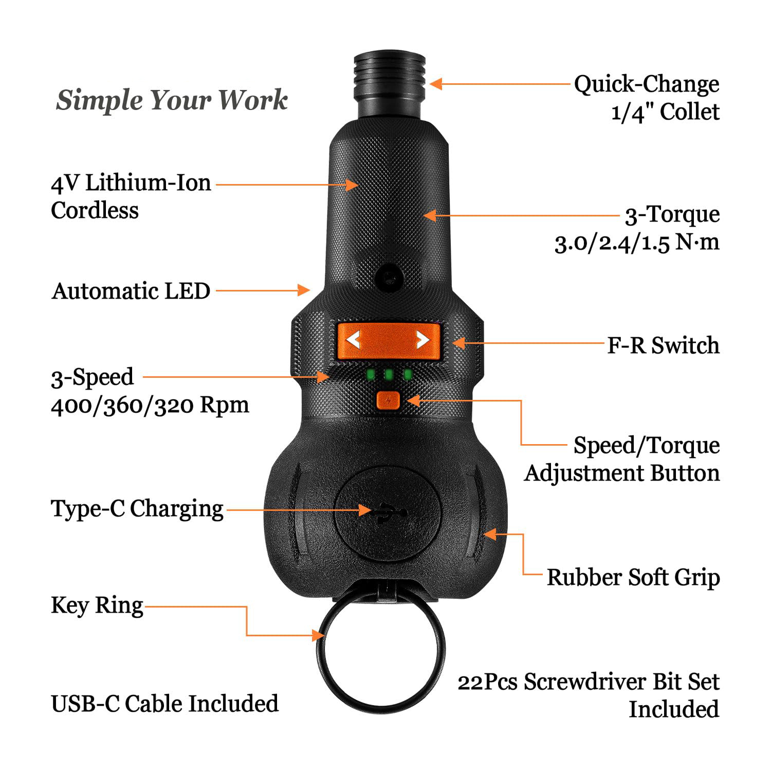 Cordless Electric Screwdriver  - Electric Screwdriver Rechargeable Usb 评论和价格