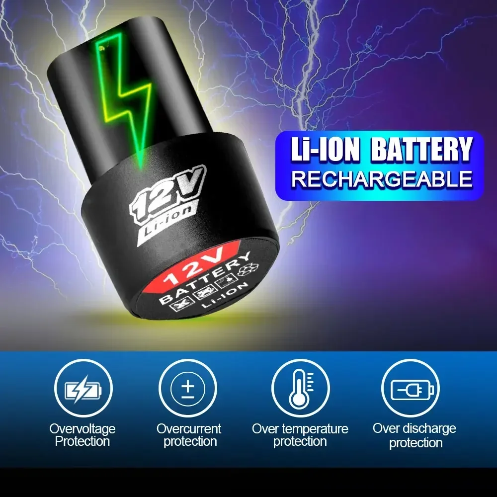 12V 1500mAh Battery Rechargeab - Electric Screwdriver Rechargeable Usb 评论和价格