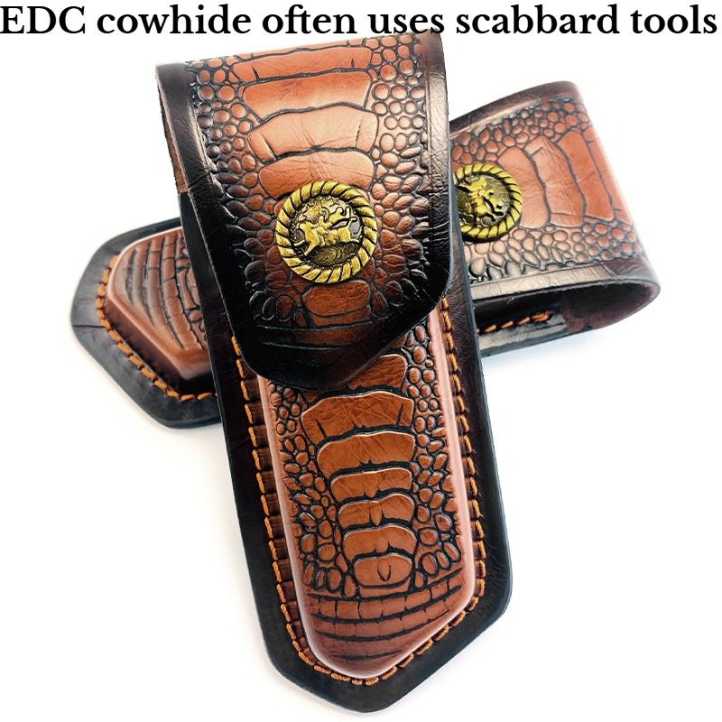 Folding Cowhide Knife Cover Un - Hand Tools 评论和价格