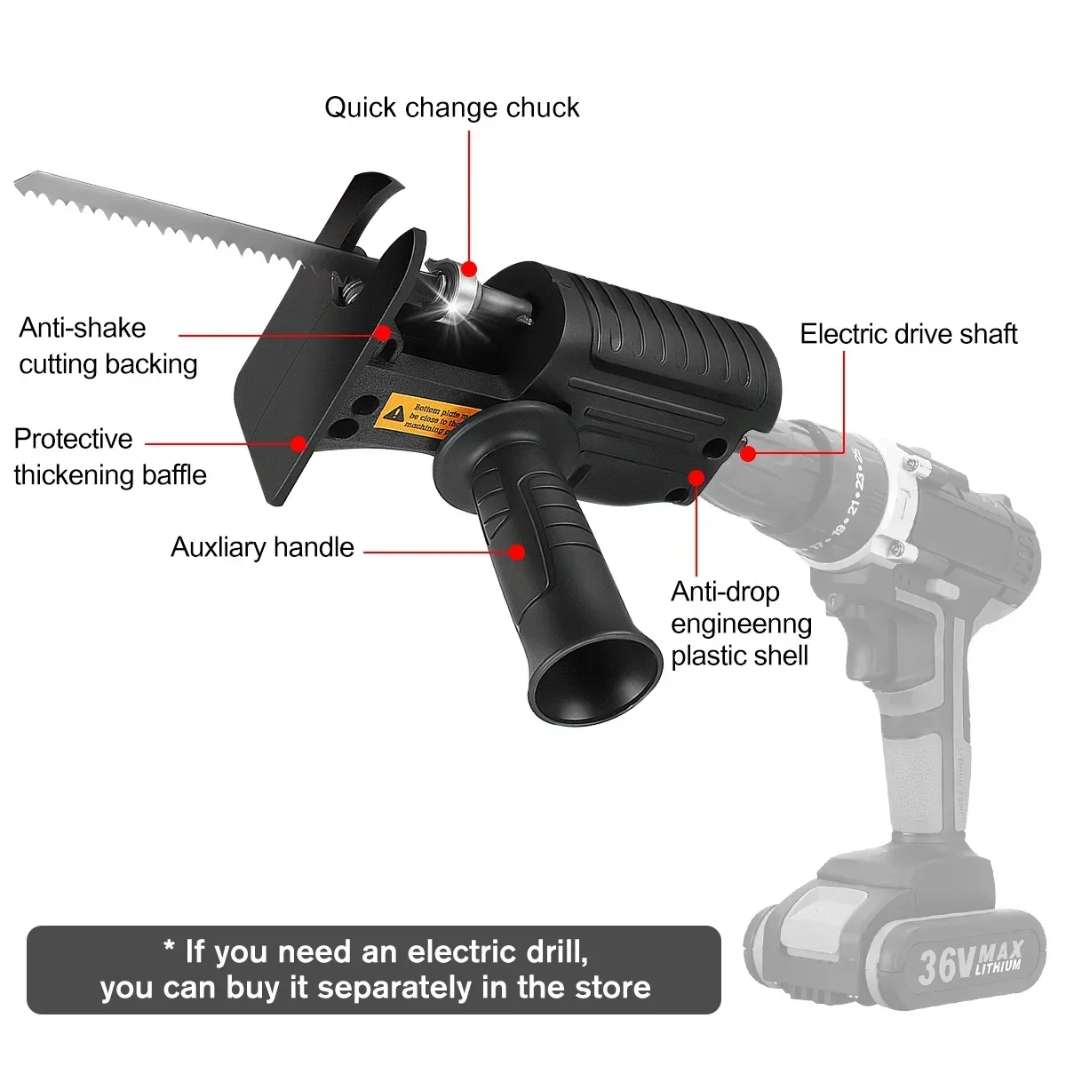 Portable Reciprocating Saw Ada - Reciprocating Saw Attachment Drill 评论和价格