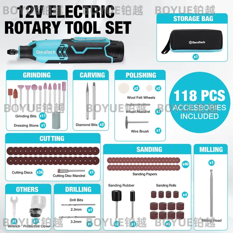 12V Cordless Rotary Tool 5000- - Cordless Rotary Tool Kit Accessories 评论和价格