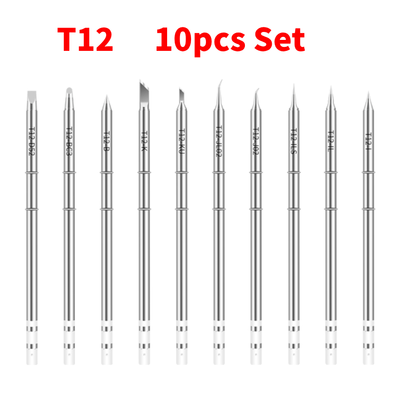 10pcs T12 Set Soldering Iron T - Digital Soldering Station T12 评论和价格