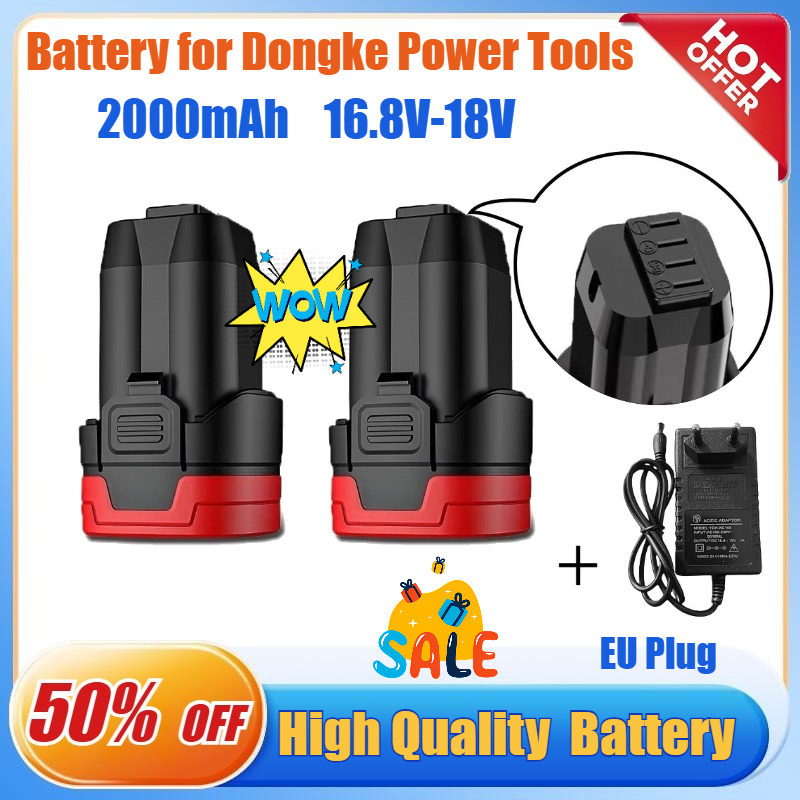 16.8V/18V 2.0Ah Battery for Do - Brushless Cordless Electric Drill 18V 评论和价格