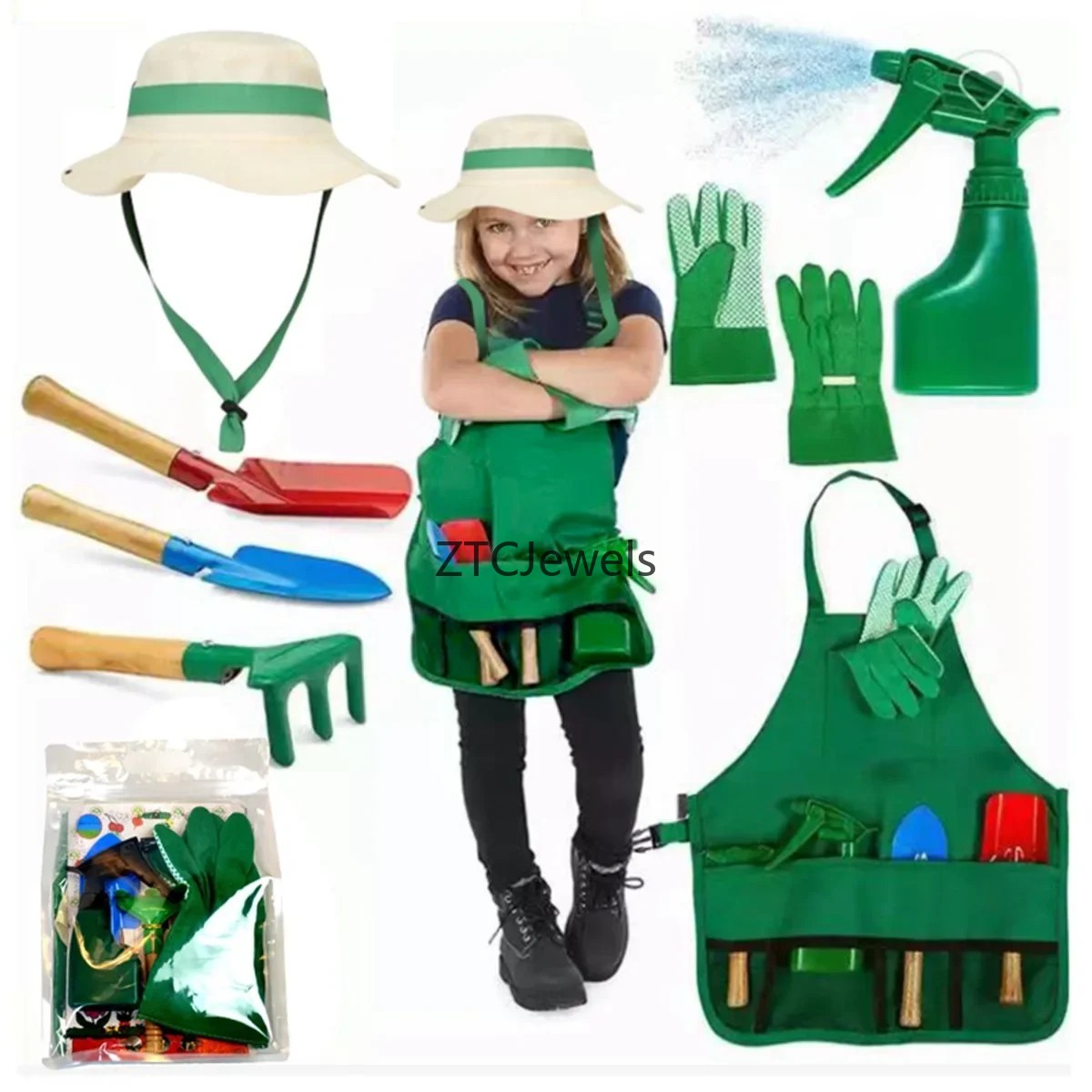 Kids Garden Apron Tool Set wit - Garden Tools 评论和价格
