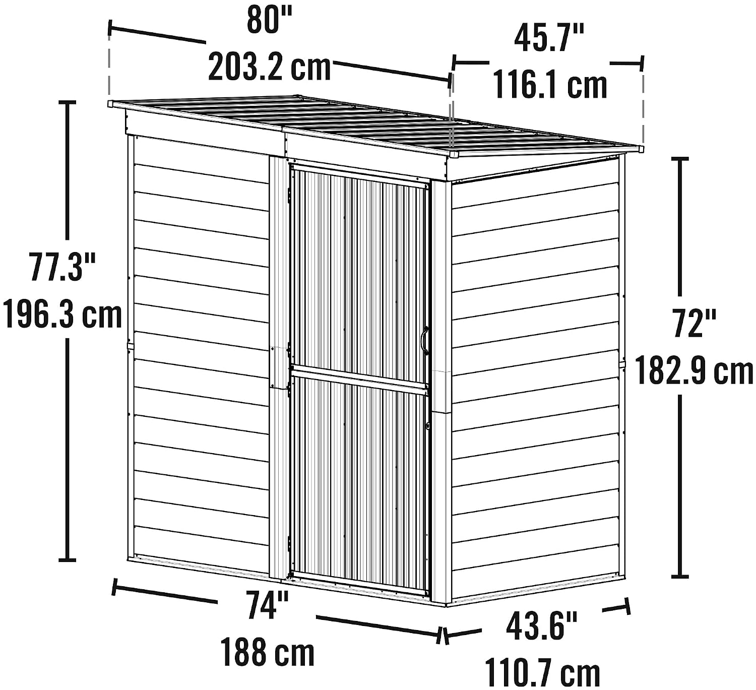 Compact Galvanized Steel Stora - Garden Tools 评论和价格