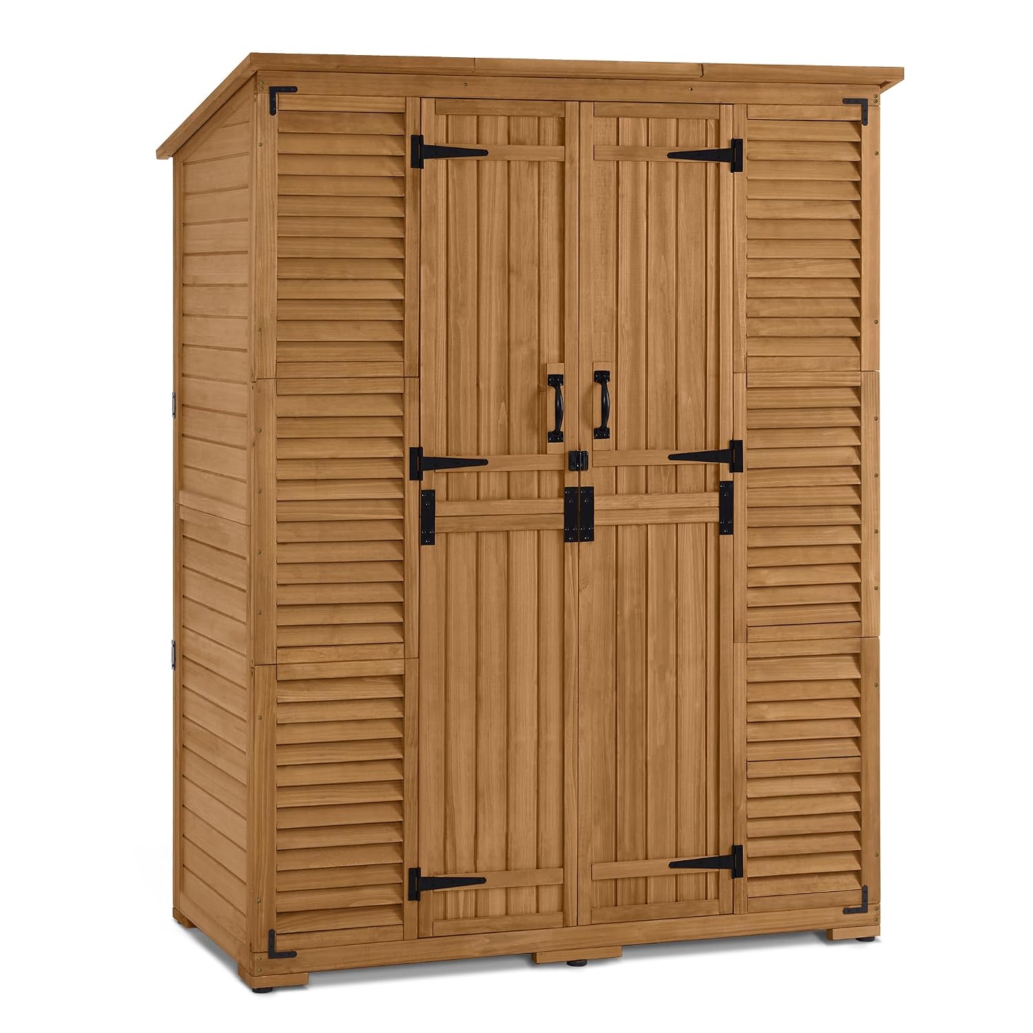 Outdoor Storage Cabinet with S - Garden Tools 评论和价格