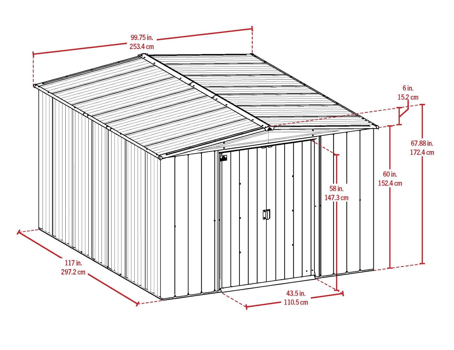 Steel Storage Shed Weatherproo - Garden Tools 评论和价格