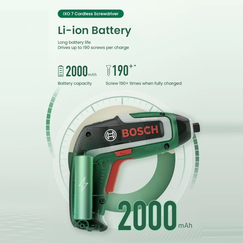 Bosch IXO 7 Cordless Screwdriv - Electric Screwdriver Rechargeable Usb 评论和价格