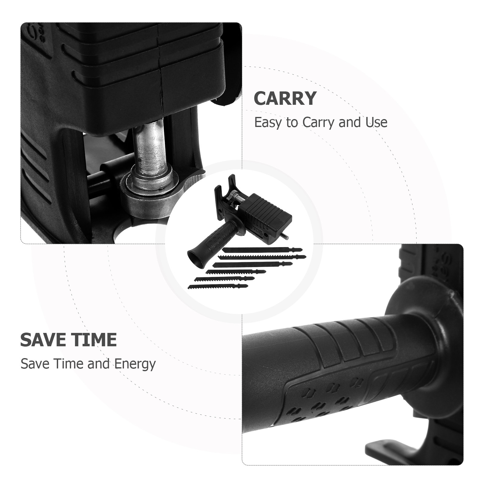 7 Piece Set Electric Drill Con - Reciprocating Saw Attachment Drill 评论和价格
