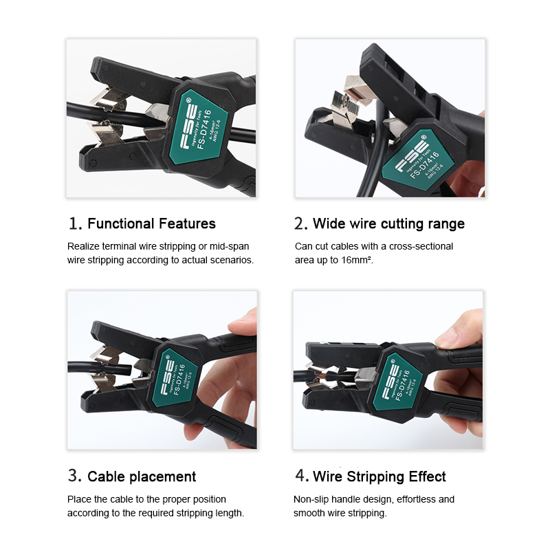 FSE-D7026 Cable Stripper - Pro - Automatic Wire Stripper Cutter 评论和价格