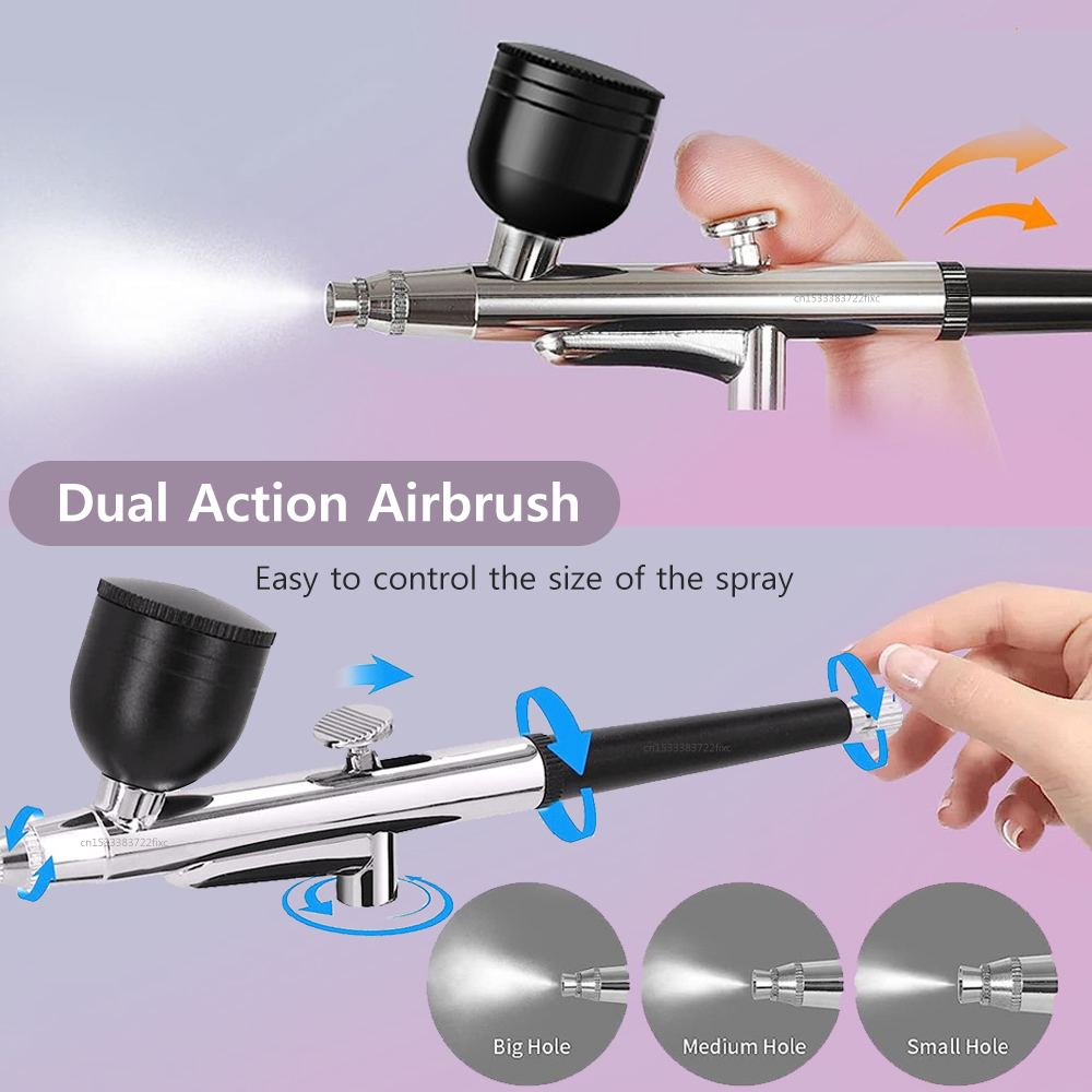 Pro Grade Airbrush Gun Head wi - Airbrush Kit With Mini Compressor 评论和价格