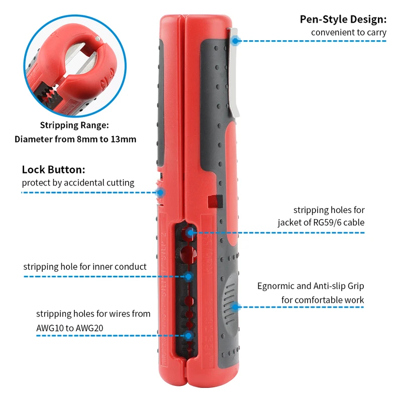 Multifunctional Cable Wire Str - Automatic Wire Stripper Cutter 评论和价格