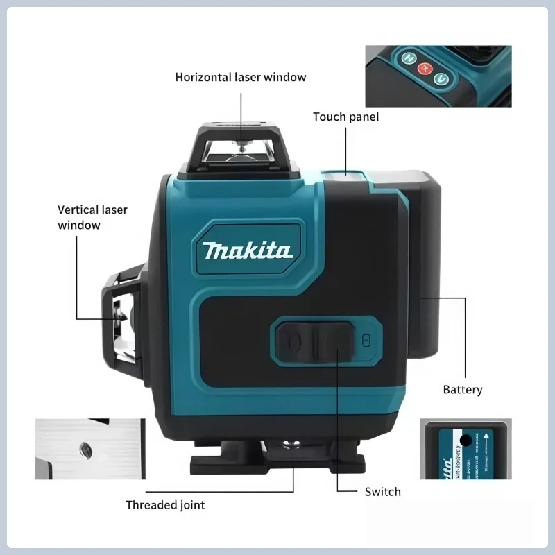 4.0Ah Max Makita 40V Battery M - Laser Level 16 Lines 4D Green 评论和价格