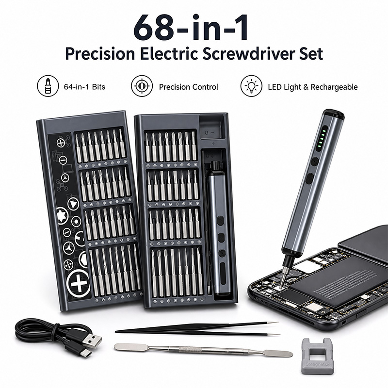 68 in 1 Precision Electric Scr - Electric Screwdriver Rechargeable Usb 评论和价格