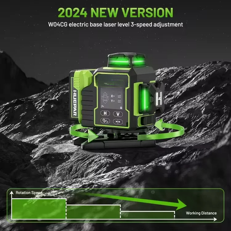 W04CG 4D 16 Lines green beam s - Laser Level 16 Lines 4D Green 评论和价格