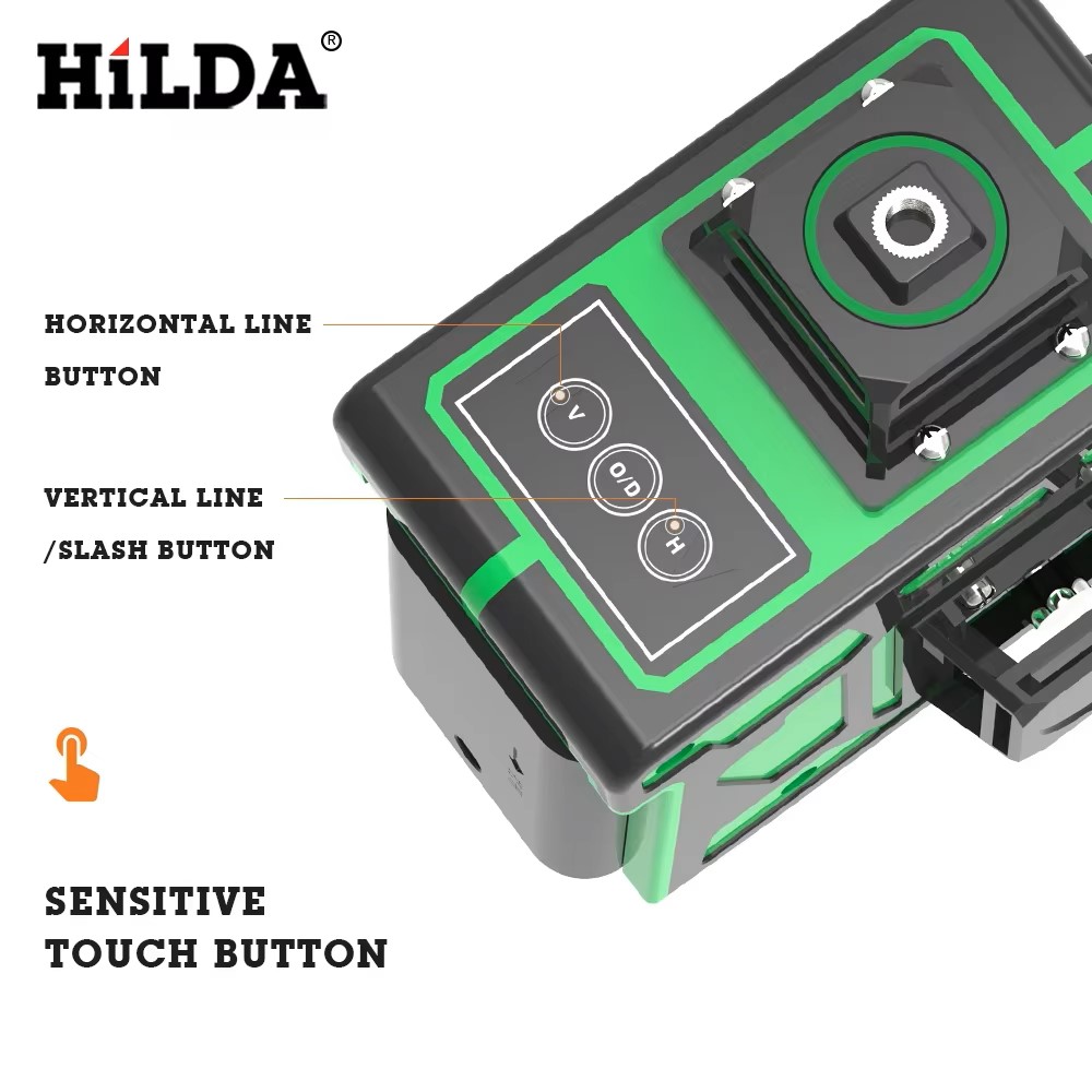 HILDA 16/12 Lines Super Powerf - Laser Level 16 Lines 4D Green 评论和价格