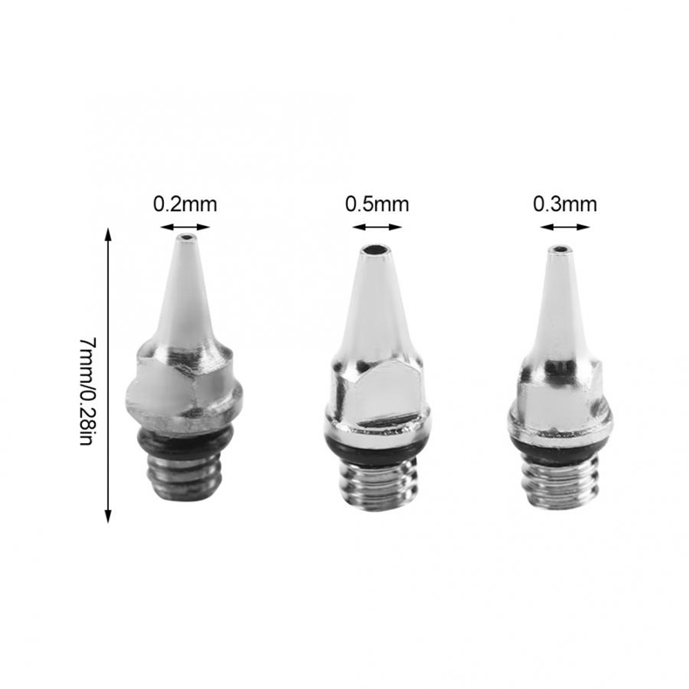 0.2/0.3/0.5MM Airbrush Nozzle  - Airbrush Kit With Mini Compressor 评论和价格