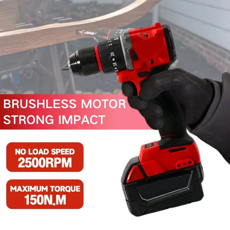 Small Electric Brushless Impac - Brushless Cordless Electric Drill 18V 评论和价格