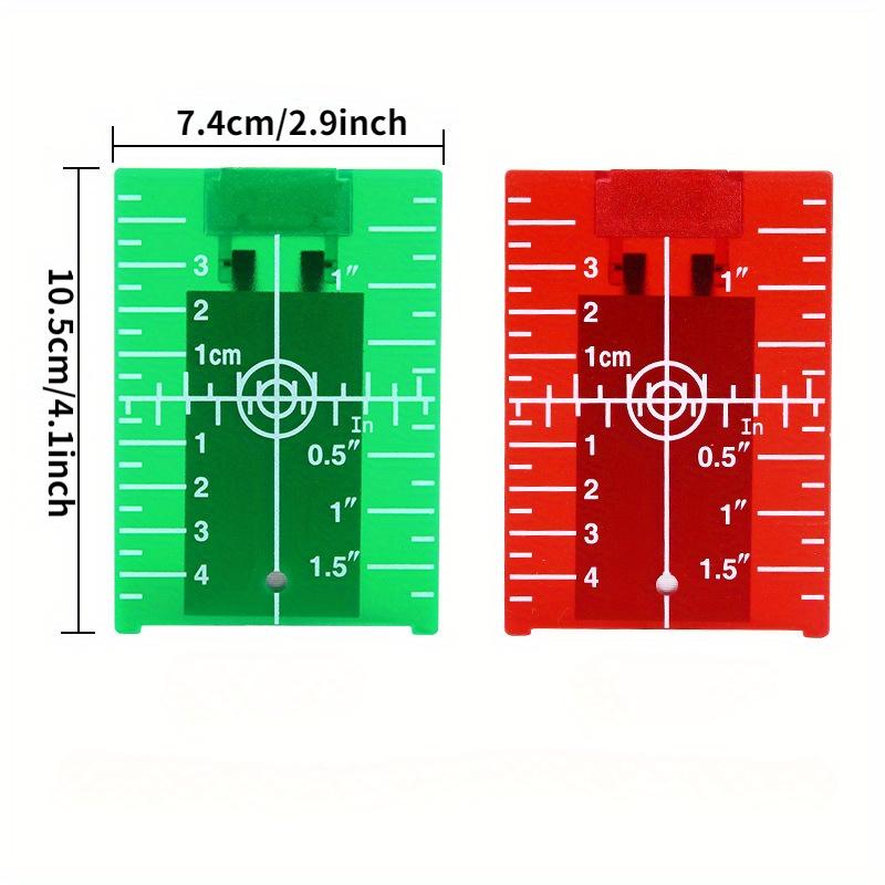 1PCS Inch Cm Laser Target Card - Laser Level 16 Lines 4D Green 评论和价格