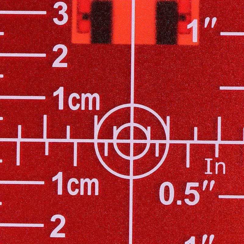 1PCS Inch Cm Laser Target Card - Laser Level 16 Lines 4D Green 评论和价格