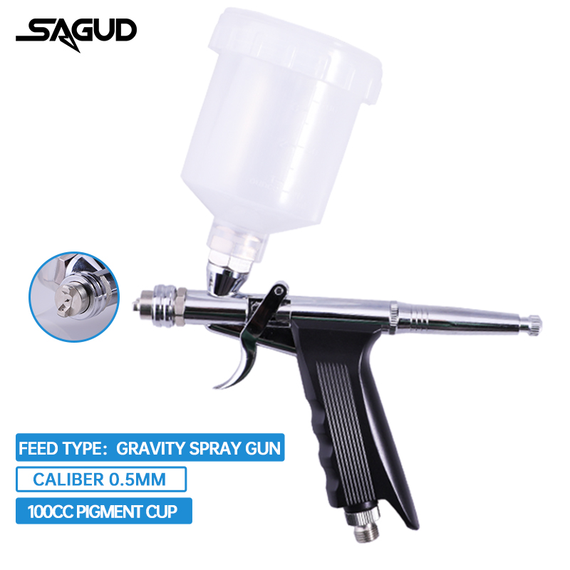 Gravity-Feed Airbrush Dual-Act - Airbrush Kit With Mini Compressor 评论和价格