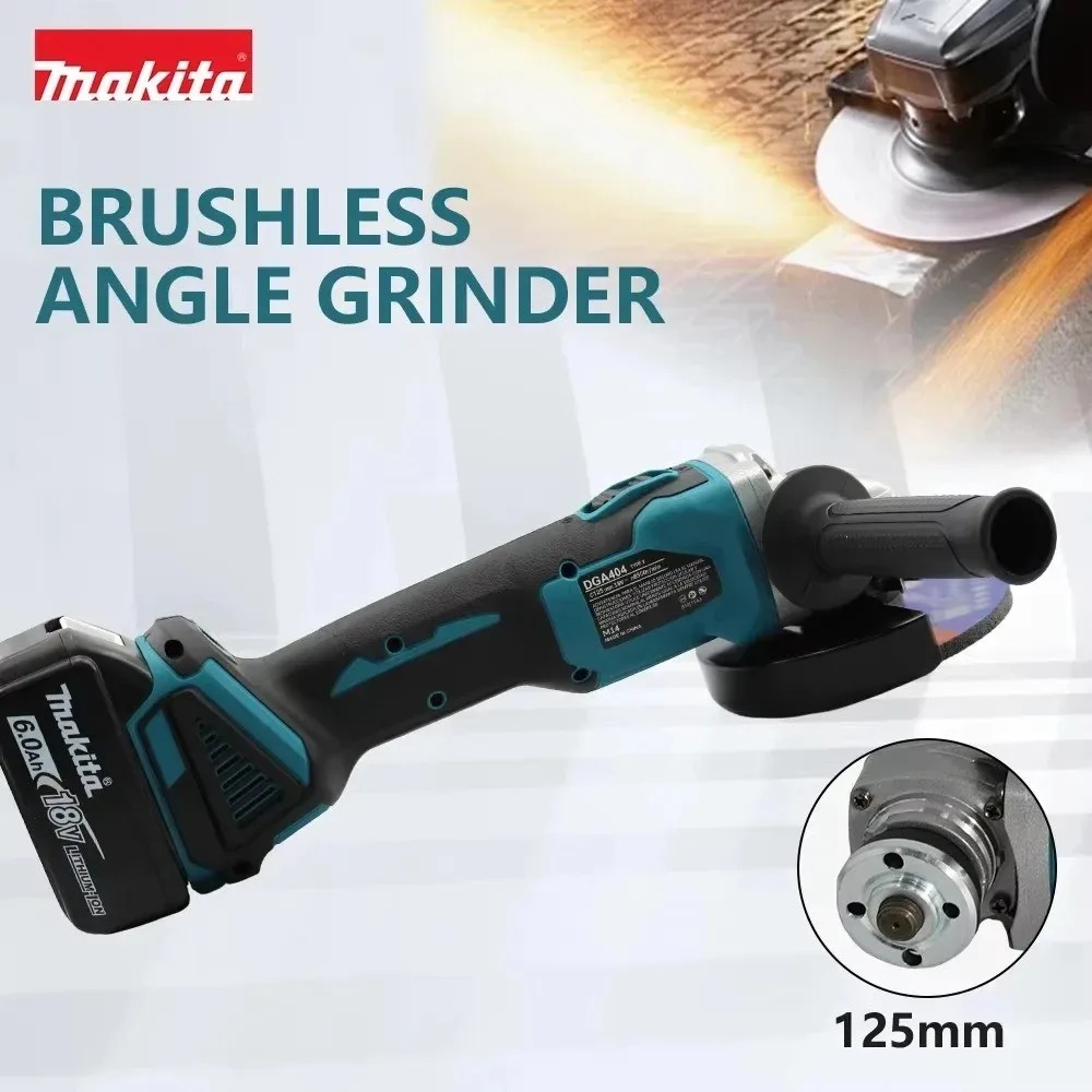 Makita DGA404 125mm Brushless  - Brushless Angle Grinder Battery Powered 评论和价格