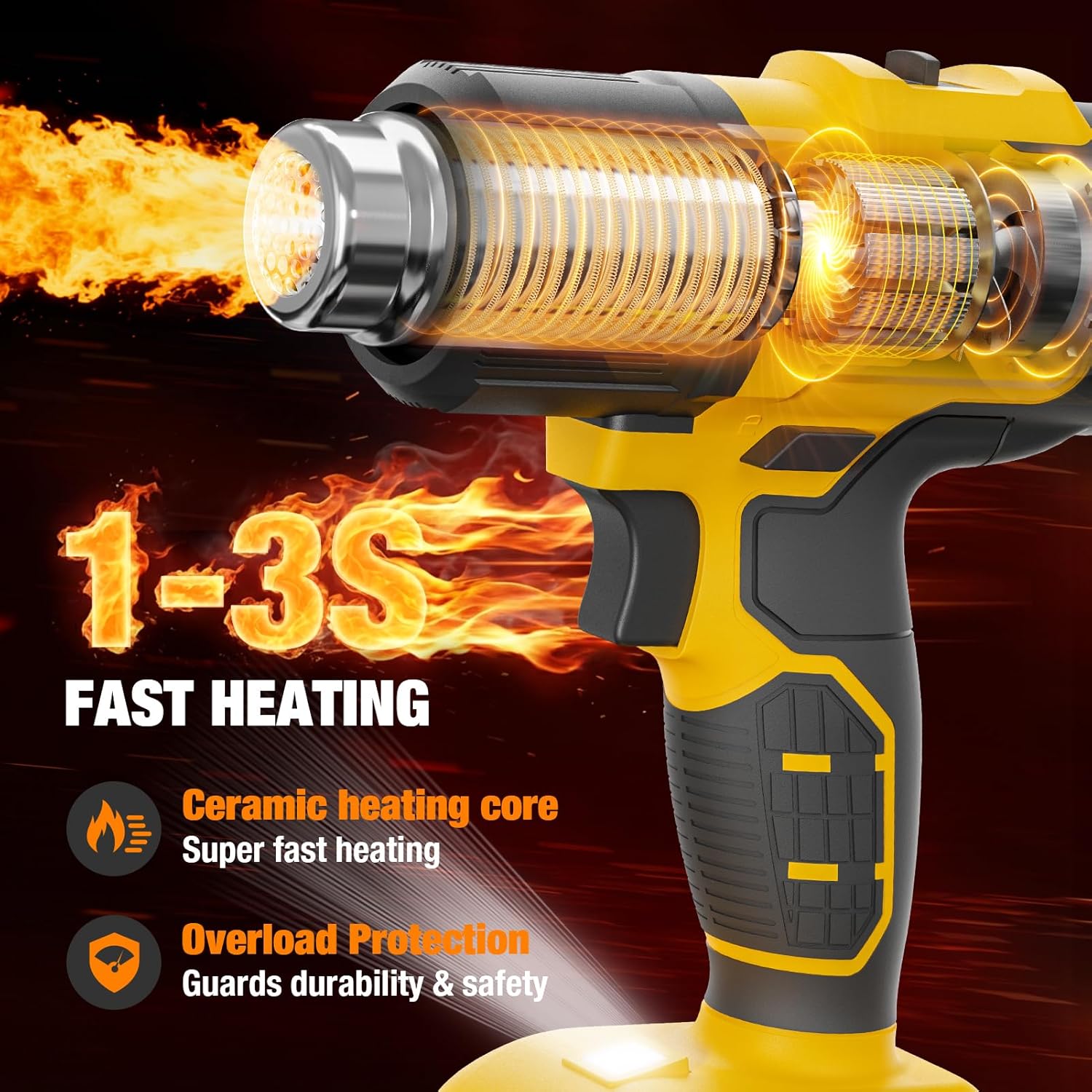 Cordless Heat Gun Compatible w - Cordless Heat Gun For Shrink Tubing 评论和价格