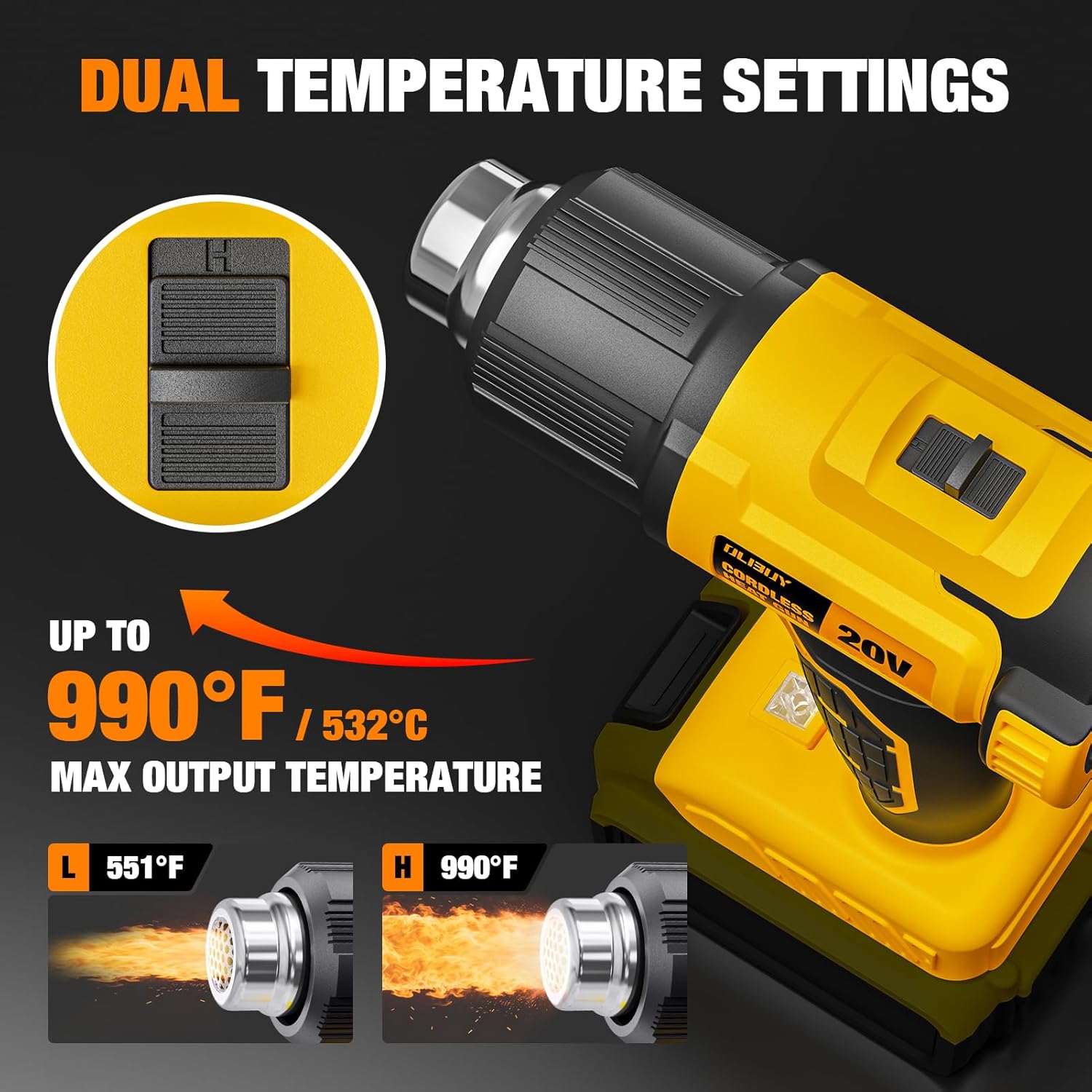 Cordless Heat Gun Compatible w - Cordless Heat Gun For Shrink Tubing 评论和价格