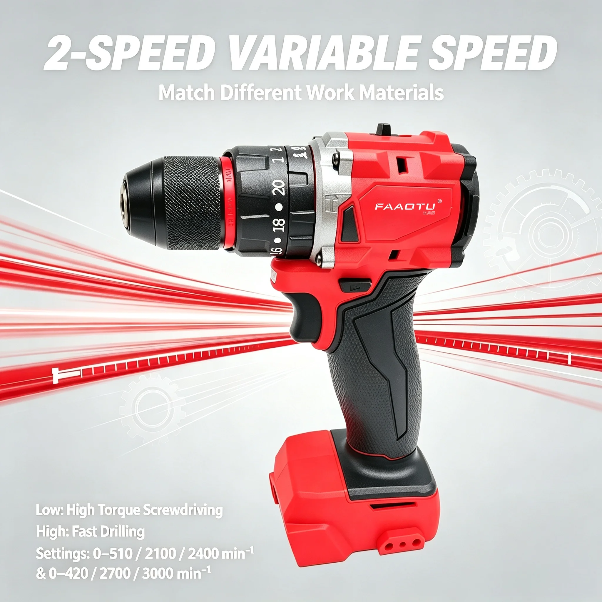 FAAOTU 18V Brushless Cordless  - Brushless Cordless Electric Drill 18V 评论和价格