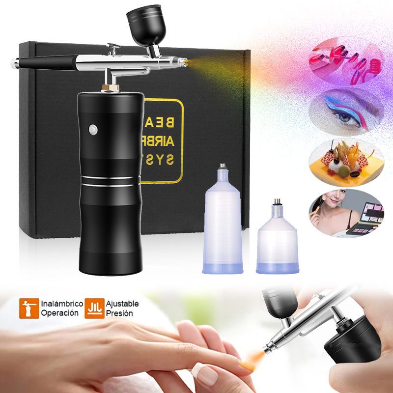 Oxygen Spray Mini Air Compress - Airbrush Kit With Mini Compressor 评论和价格