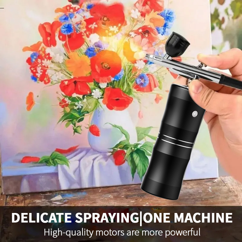 Oxygen Spray Mini Air Compress - Airbrush Kit With Mini Compressor 评论和价格
